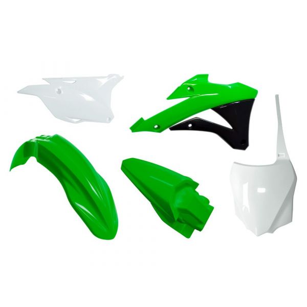 Kit plastique Racetech Kit plastique Rtech Kawasaki KX85/KX100 (14-21)