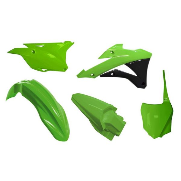 Kit plastique Racetech Kit plastiques Rtech Kawasaki KX85/KX100 (14-21)