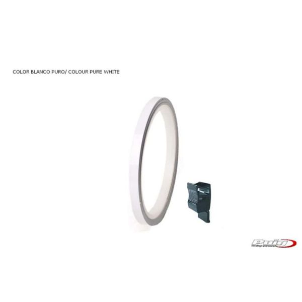 Stickers Puig Filets de jantes 6M Blanc Pur