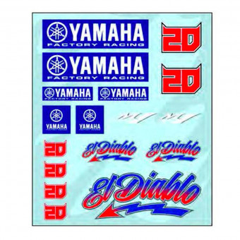 Stickers FABIO QUARTARARO Big Stickers 20 Yamaha Multicolor Stickers FABIO QUARTARARO Big Stickers 20 Yamaha Multicolor