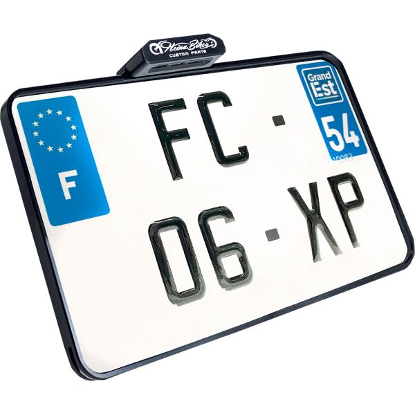 Support de plaque Heinz Bikes Porte plaque HB universel avec eclairage de plaque