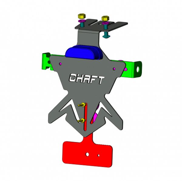 Chaft Support de plaque Chaft Kawasaki ER-6N (12-16)