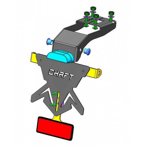 Chaft Support de plaque Chaft Kawasaki Z400/Ninja 400 (18-20)