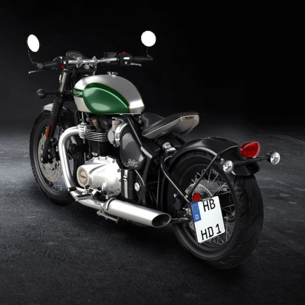 Support de plaque Heinz Bikes Support de plaque HB Lateral Triumph Bonneville (17-20)