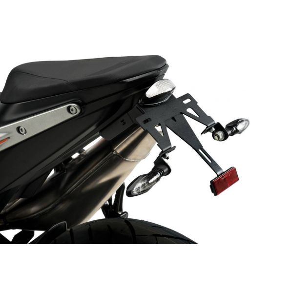 Support De Plaque D'immatriculation RG RACING Pour KTM 690 Duke / Duke R (2012-2018) - Noir - Montage Simple Sans Modification