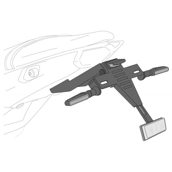 Support de plaque Puig Support de plaque Puig MV Agusta Brutale 990RR/1090RR (10-18)