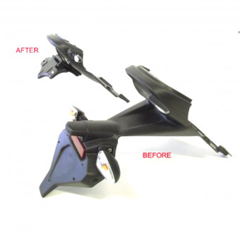 Support de plaque R&G Racing Support de plaque R&G Racing Triumph Speed Triple 1050 (08-10)