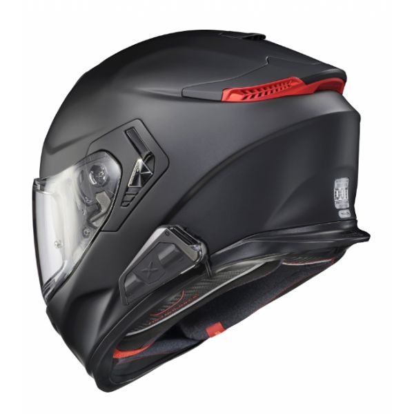 Scorpion Exo R1 Evo Carbon Air Cynergy Yellow Fluo + Kit bluetooth Exo-Com Link-1