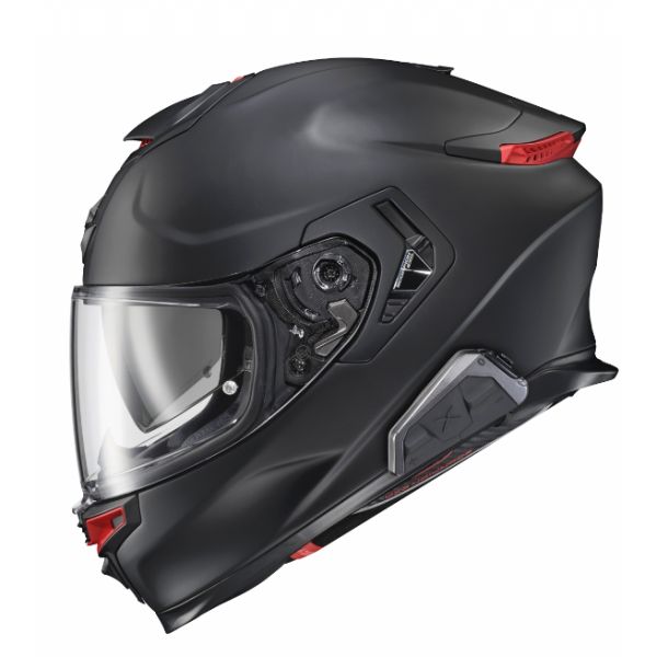 Scorpion Exo R1 Evo Carbon Air Cynergy Yellow Fluo + Kit bluetooth Exo-Com Link-1