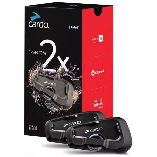 Kit bluetooth et intercoms Cardo Freecom 2X Duo