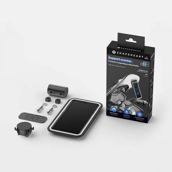 Support smartphone Shapeheart Support smartphone central scooter + pochette