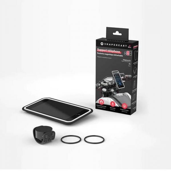 Support smartphone Shapeheart Support smartphone guidon moto + pochette Support smartphone Shapeheart Support smartphone guidon moto + pochette