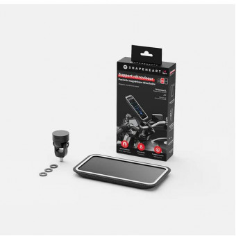 Support smartphone Shapeheart Support smartphone bouchon retroviseur + pochette