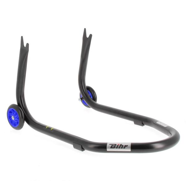 Béquilles d'atelier Bihr Béquille arrière Home Track fixe supports en V noir mat Béquilles d'atelier Bihr Béquille arrière Home Track fixe supports en V noir mat