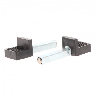 Bihr Bquille arrire Home Track supports en L noir mat