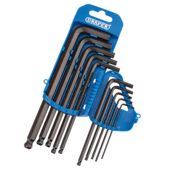 Outils Draper Jeu de 10 cls mles longues 6 pans