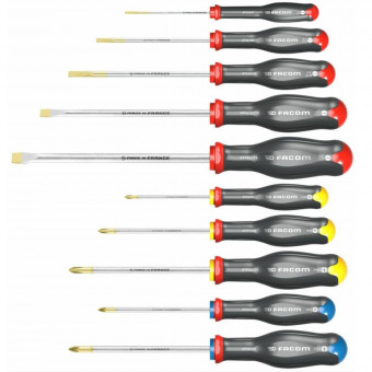 Outils Facom Jeu de 10 tournevis Protwist Outils Facom Jeu de 10 tournevis Protwist