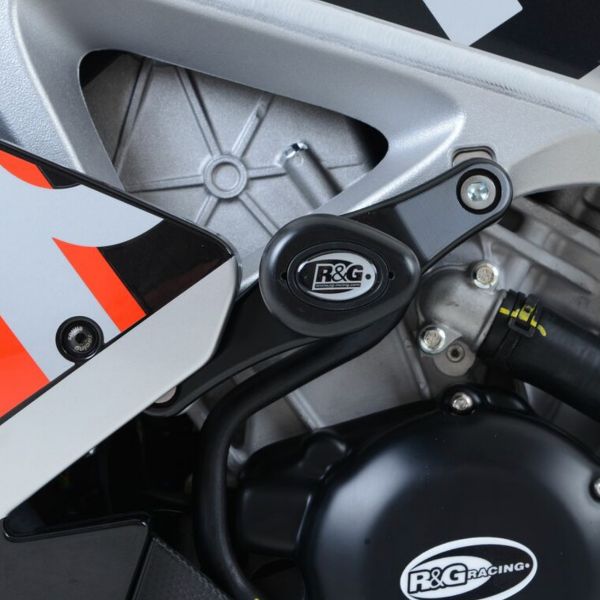Pare-carter & tampons R&G Racing Tampons De Protection Aero Blanc Aprilia RSV4/Tuono V4 (09-20)