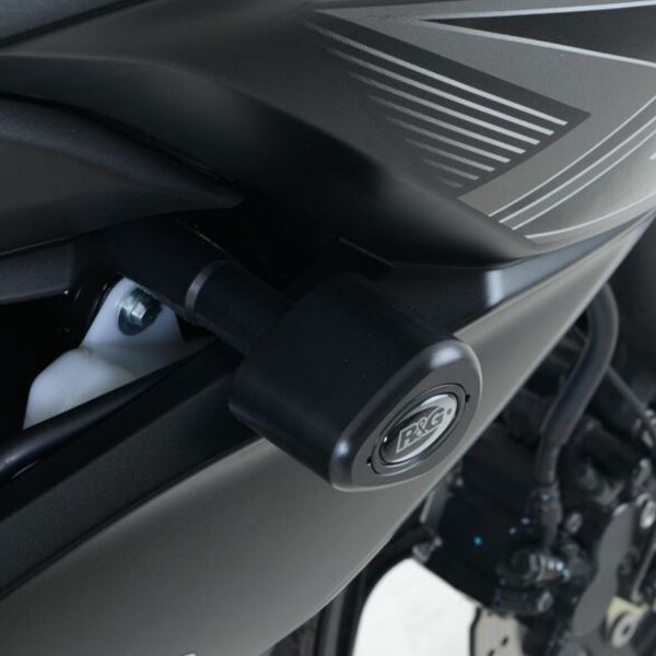 Pare-carter & tampons R&G Racing Tampons De Protection Aero Blanc Kawasaki Z300 (15-18)