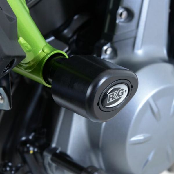 Pare-carter & tampons R&G Racing Tampons De Protection Aero Blanc Kawasaki Z650/Ninja 650 (17-21)