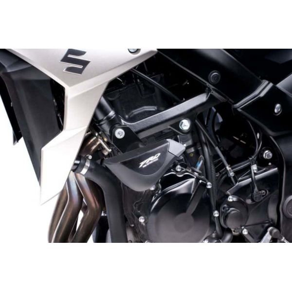 Pare-carter & tampons Puig Protection moteur pro Suzuki GSR750 (11-16)