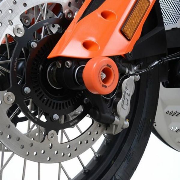Protection axe de roue R&G Racing Protection fourche orange KTM 790 Adventure (19-20)