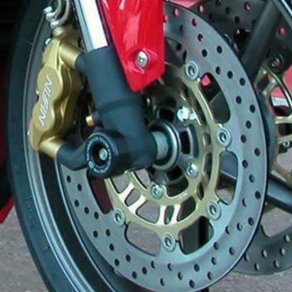 Protection axe de roue R&G Racing Protection fourche Triumph Daytona/Street Triple 675 (06-12)