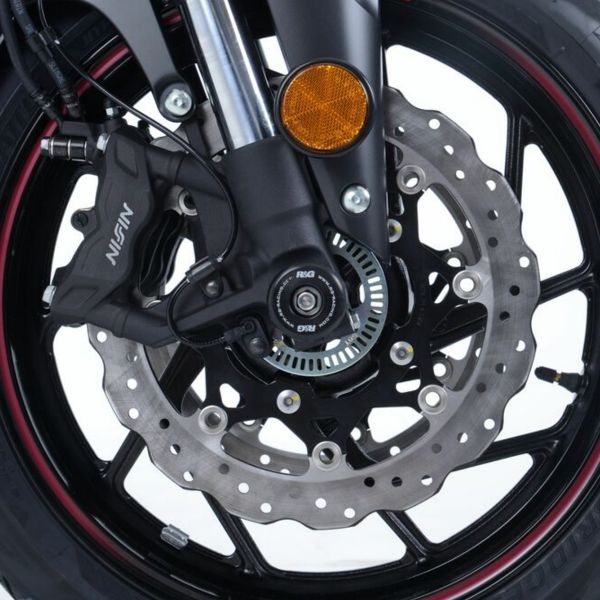 Protection axe de roue R&G Racing Protection fourche Triumph Street Triple 765 (17-21)