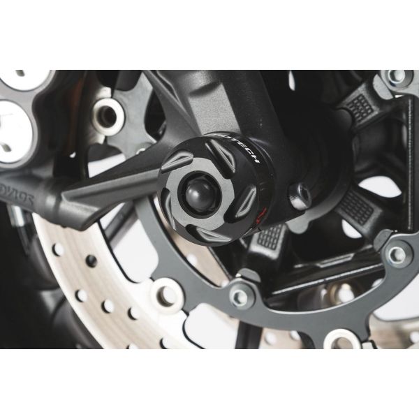 Protection axe de roue SW-MOTECH Roulettes de fourche Kawasaki Versys 650 (07-20)