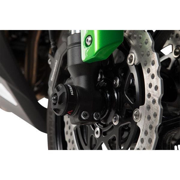 Protection axe de roue SW-MOTECH Roulettes de fourche Kawasaki Z1000SX (17-22)