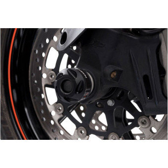Protection axe de roue SW-MOTECH Roulettes de fourche KTM Duke 790/Duke 890/SuperDuke GT (16-20) Protection axe de roue SW-MOTECH Roulettes de fourche KTM Duke 790/Duke 890/SuperDuke GT (16-20)