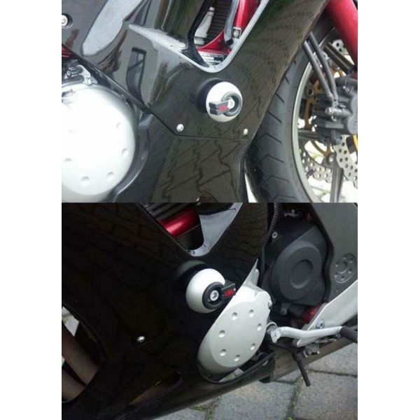 Protection de carter LSL Kit Fixation Crash Pad LSL Kawasaki ER-6F (06-08)