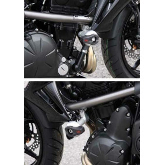 Pare-carter & tampons LSL Kit Fixation Crash Pad LSL Kawasaki ER-6N (09-16)
