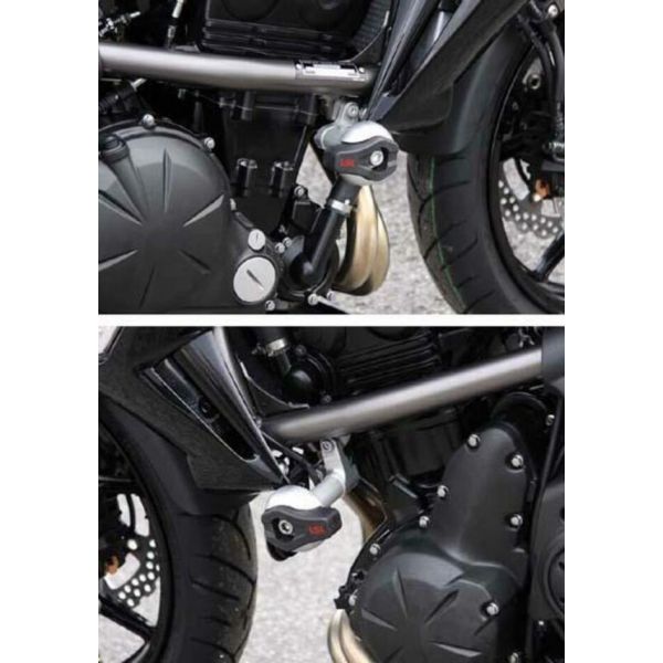 Pare-carter & tampons LSL Kit Fixation Crash Pad LSL Kawasaki ER-6N (09-16)