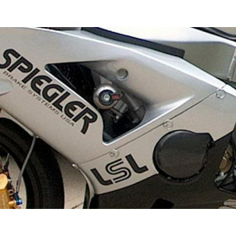 Protection de carter LSL Kit fixation Crash Pad LSL Kawasaki ZX-6R 636/ZX-6RR (03-04)