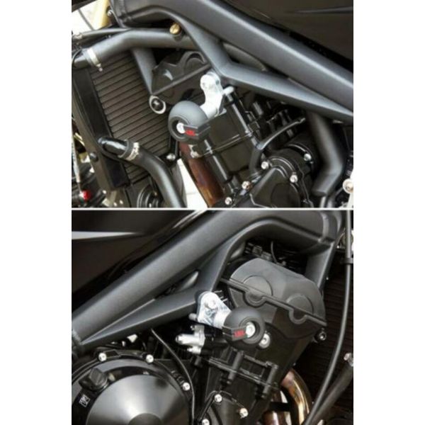 Pare-carter & tampons LSL Kit Fixation Crash Pad LSL Triumph Street Triple 675 (07-12)
