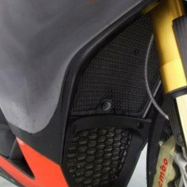 Protection de radiateur R&G Racing Grille de radiateur Alu Aprilia RSV4 (09-16)