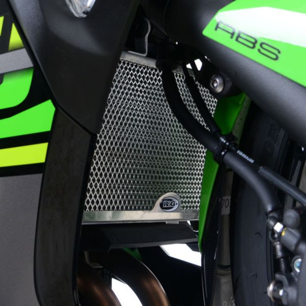 Protection de radiateur R&G Racing Grille de radiateur Alu Kawasaki Ninja 400 (18-21)