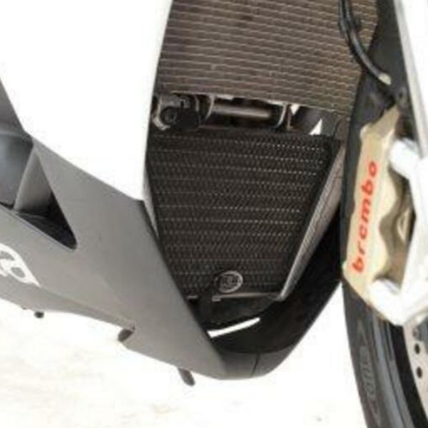 Protection de radiateur R&G Racing Grille de radiateur d'huile Alu Aprilia RSV4/Tuono V4 (09-18)