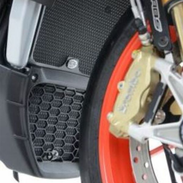 Protection de radiateur R&G Racing Grille de radiateur d'huile Alu Aprilia RSV4/Tuono V4 (15-20)