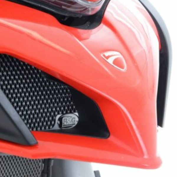 Protection de radiateur R&G Racing Grille de radiateur d'huile Alu Ducati Multistrada 950/1200/1260 (15-21)