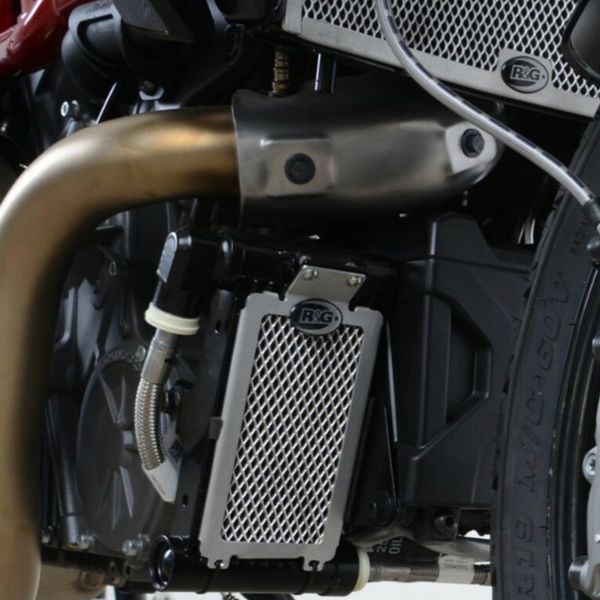 Protection de radiateur R&G Racing Grille de radiateur d'huile Alu Indian FTR1200 (19-21)
