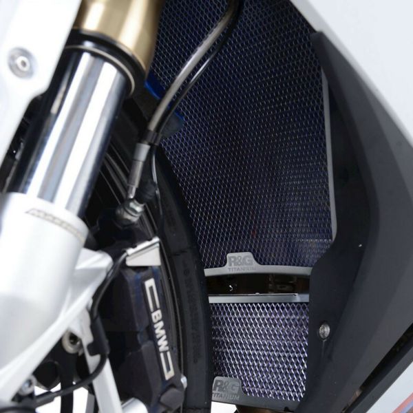 Protection de radiateur R&G Racing Grille de radiateur d'huile Titane BMW S1000RR (20-21)