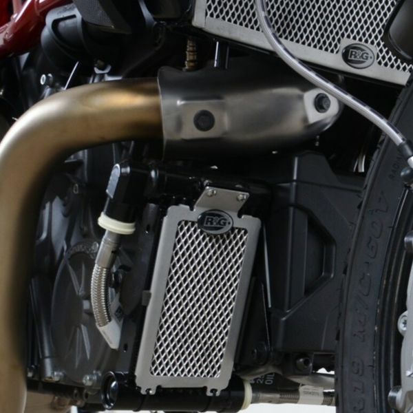 Protection de radiateur R&G Racing Grille de radiateur d'huile Titane Ducati Panigale/Streetfighter (17-21)