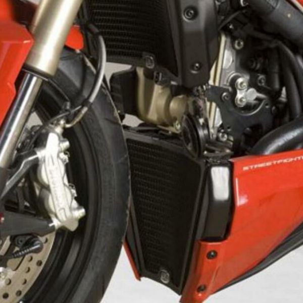 Protection de radiateur R&G Racing Grille de radiateur (eau/huile) Alu Ducati Streetfighter 848 (12-15)