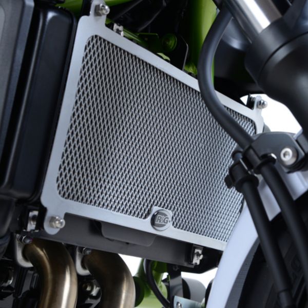 Protection de radiateur R&G Racing Grille de radiateur Inox Kawasaki Z650/Ninja 650 (17-21)