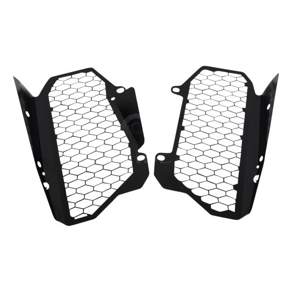Protection de radiateur Zieger Grille de radiateur Inox Noir Honda CRF1000L Africa Twin (16-19)