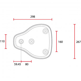 C-Racer Bobber Solo Seat Small