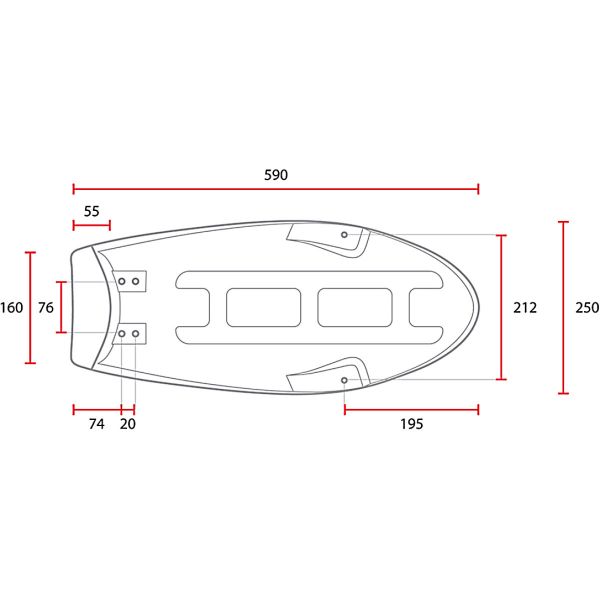 C-Racer Scrambler Flat Seat Yamaha SR400/SR500 (78-08)