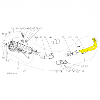 Collecteur Akrapovic Collecteur Inox Yamaha T-MAX 530 2017-2019 Collecteur Akrapovic Collecteur Inox Yamaha T-MAX 530 2017-2019